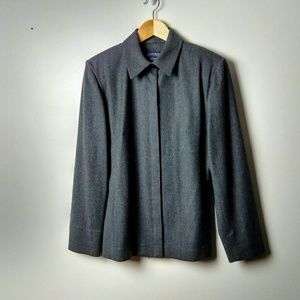 Corbin Collection Gray Button-down Jacket.